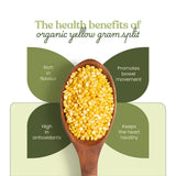 Bharat Vedica Organic Yellow Gram Split - Organic Moong Dal Bharat Vedica