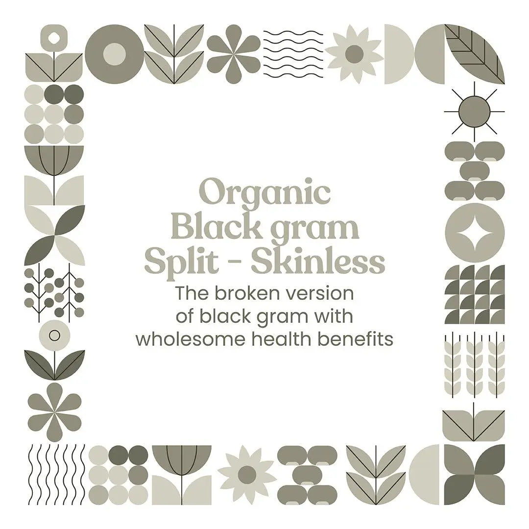 Bharat Vedica Organic Black Gram Split / Skinless - Organic Urad Dal Bharat Vedica