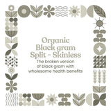 Bharat Vedica Organic Black Gram Split / Skinless - Organic Urad Dal Bharat Vedica