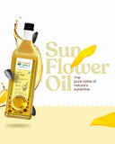Bharat Vedica Organic Wood Pressed Sunflower Oil - Organic Wood Pressed Surajmukhi ka tel Bharat Vedica