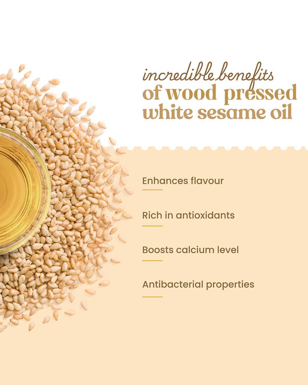 Bharat Vedica Organic Wood Pressed White Sesame Oil - Organic Wood Pressed Safed Til ka Tel Bharat Vedica