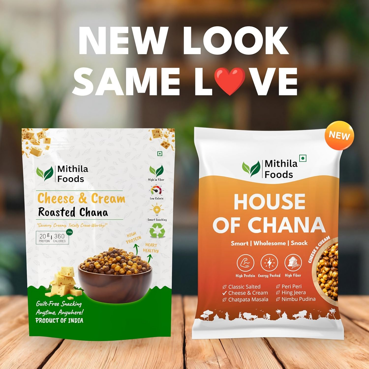 Mithila Foods Cheese & Cream Roasted Chana Mithila Foods