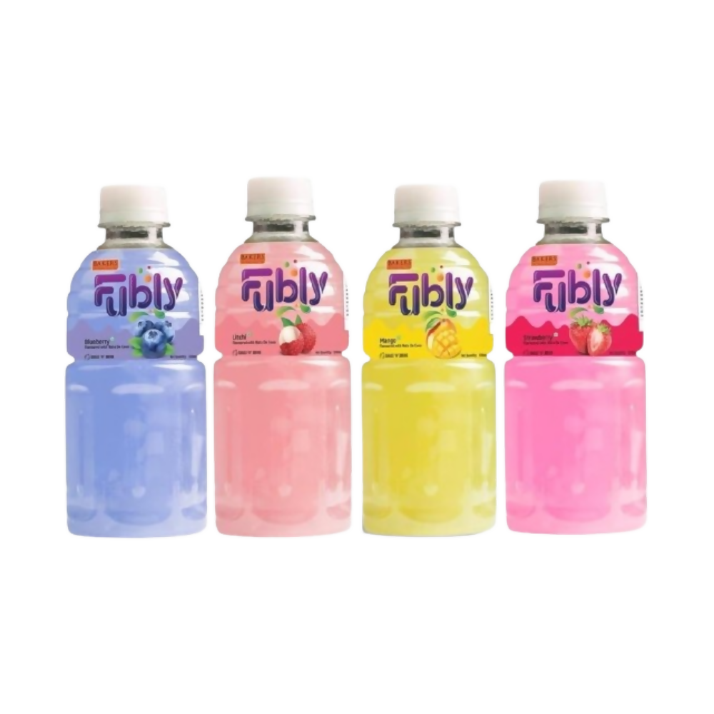 BAKERS Fubly Juice Drink - Mango, Litchi, Blueberry and Strawberry Flavor Jelly Juice - Dista