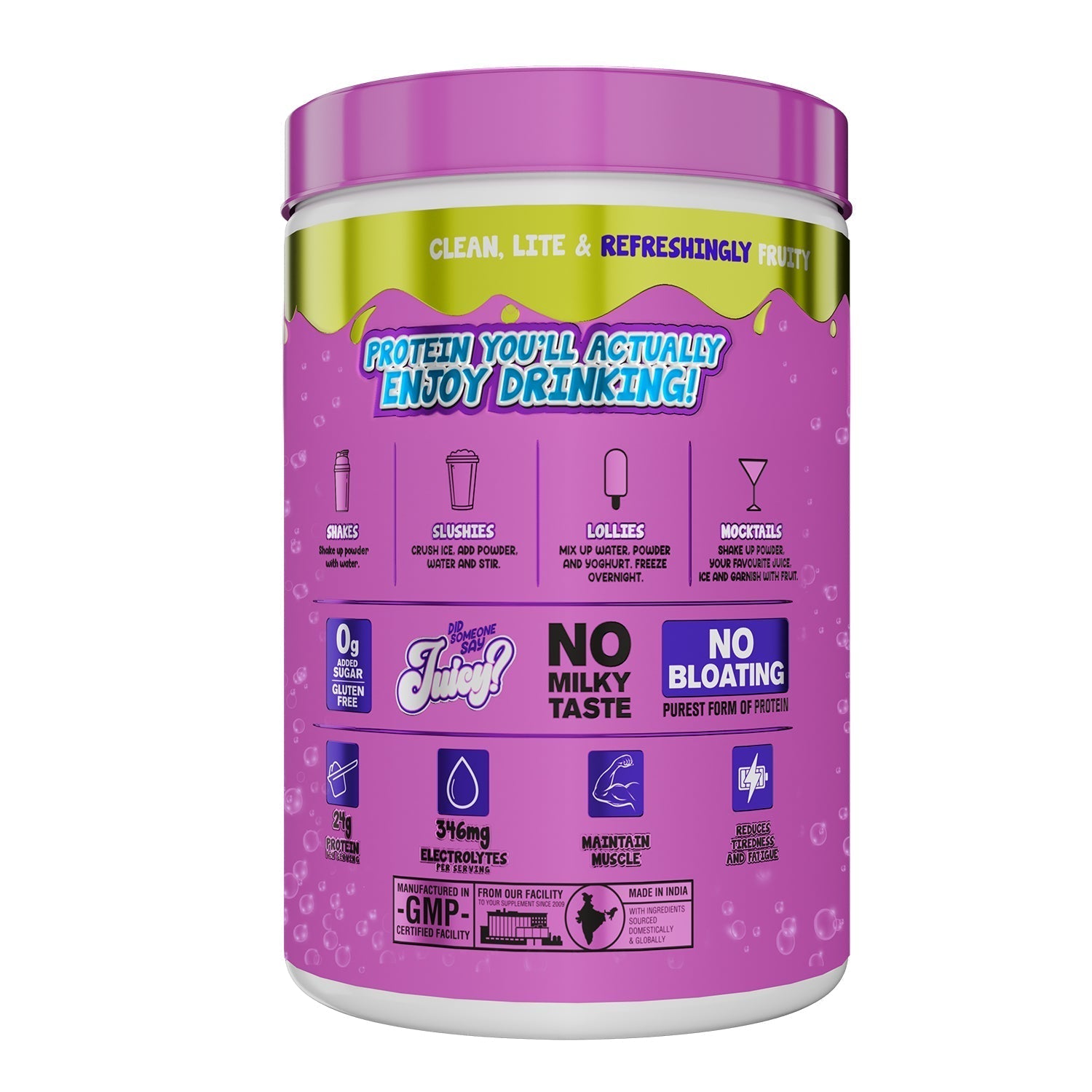 Big Muscles Nutrition Fizzy Whey & Shaker Combo Big Muscles Nutrition