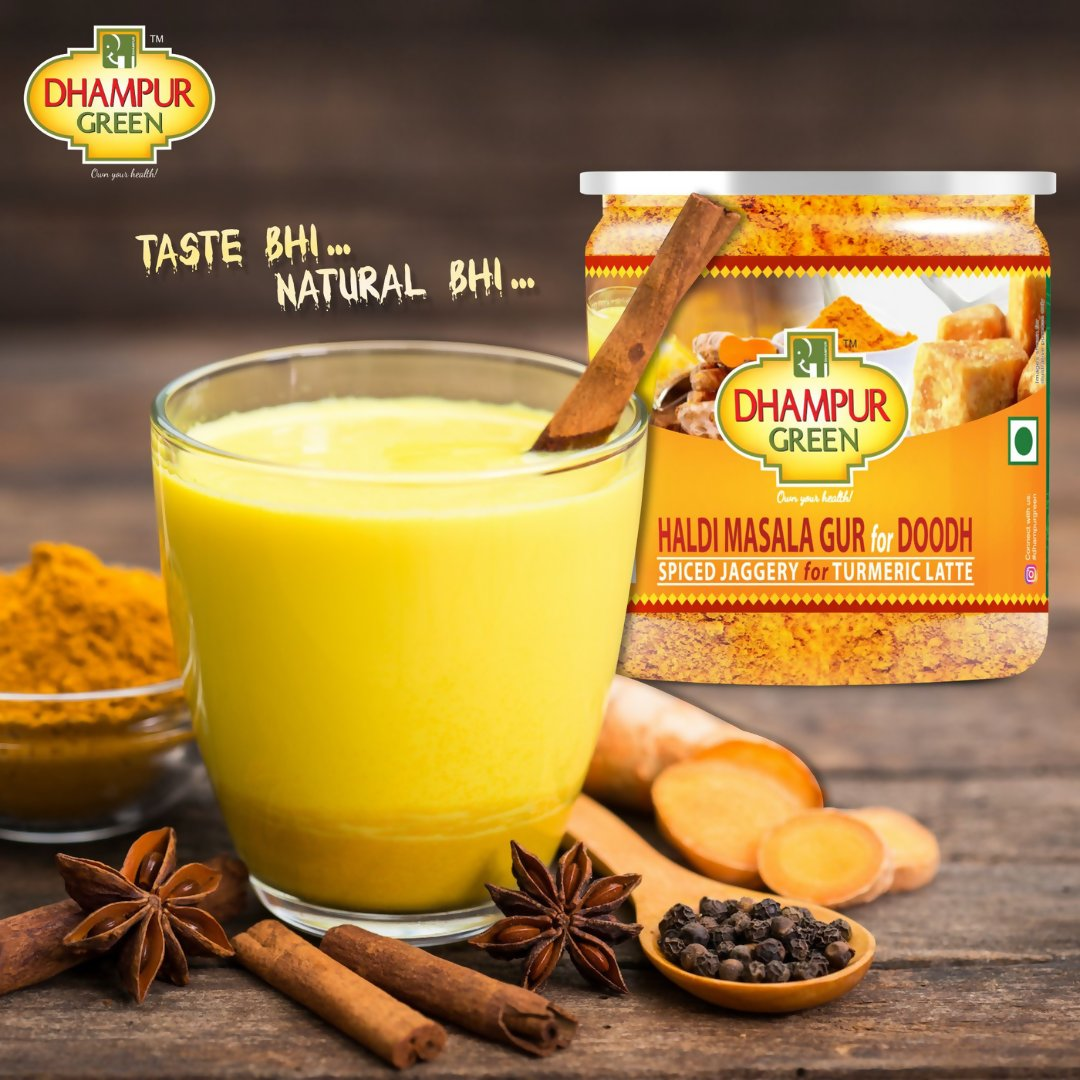 Dhampur Green Haldi Masala Gur for Doodh Dhampur Green