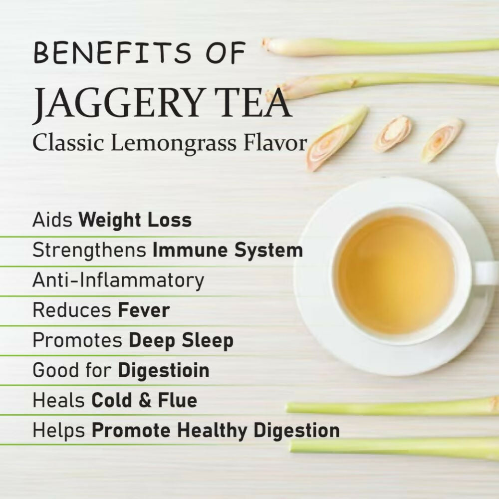 Naivedyam Classic Lemongrass Flavour Jaggery Tea Naivedyam