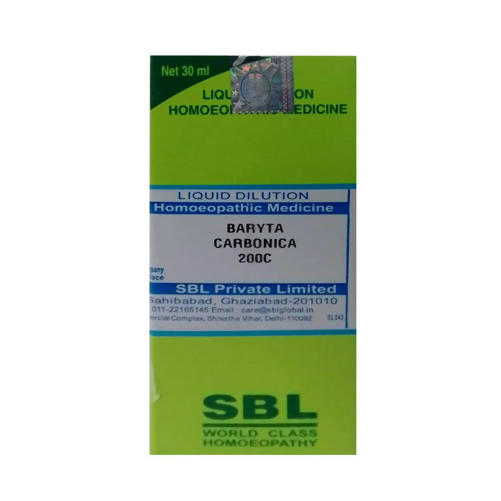 SBL Homeopathy Baryta Carbonica Dilution - Safuron