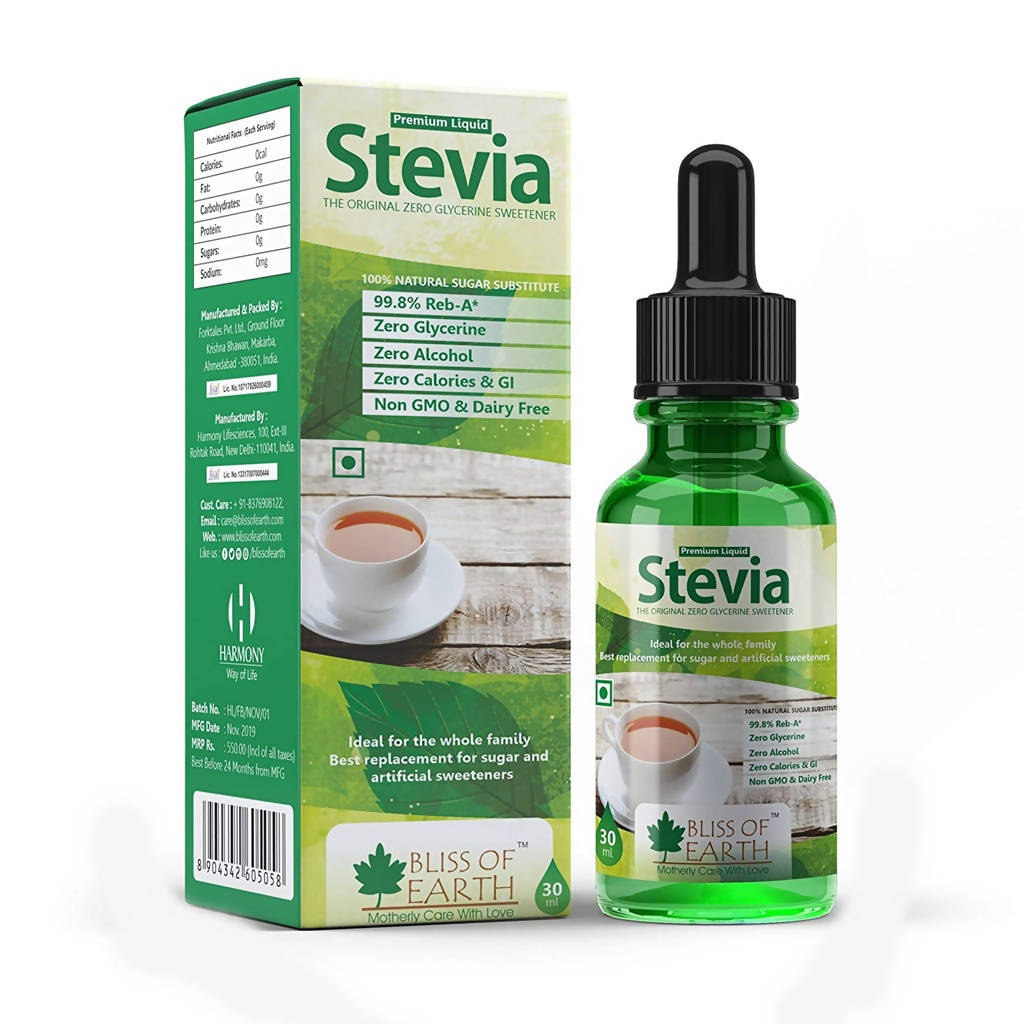 Bliss of Earth 99.8% REB-A Liquid Stevia Bliss of Earth