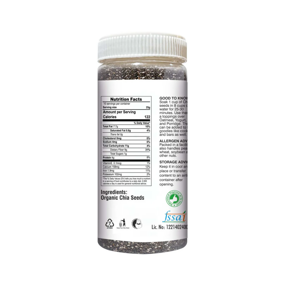 Nature Land Organics Edible Chia Seeds Nature Land Organics
