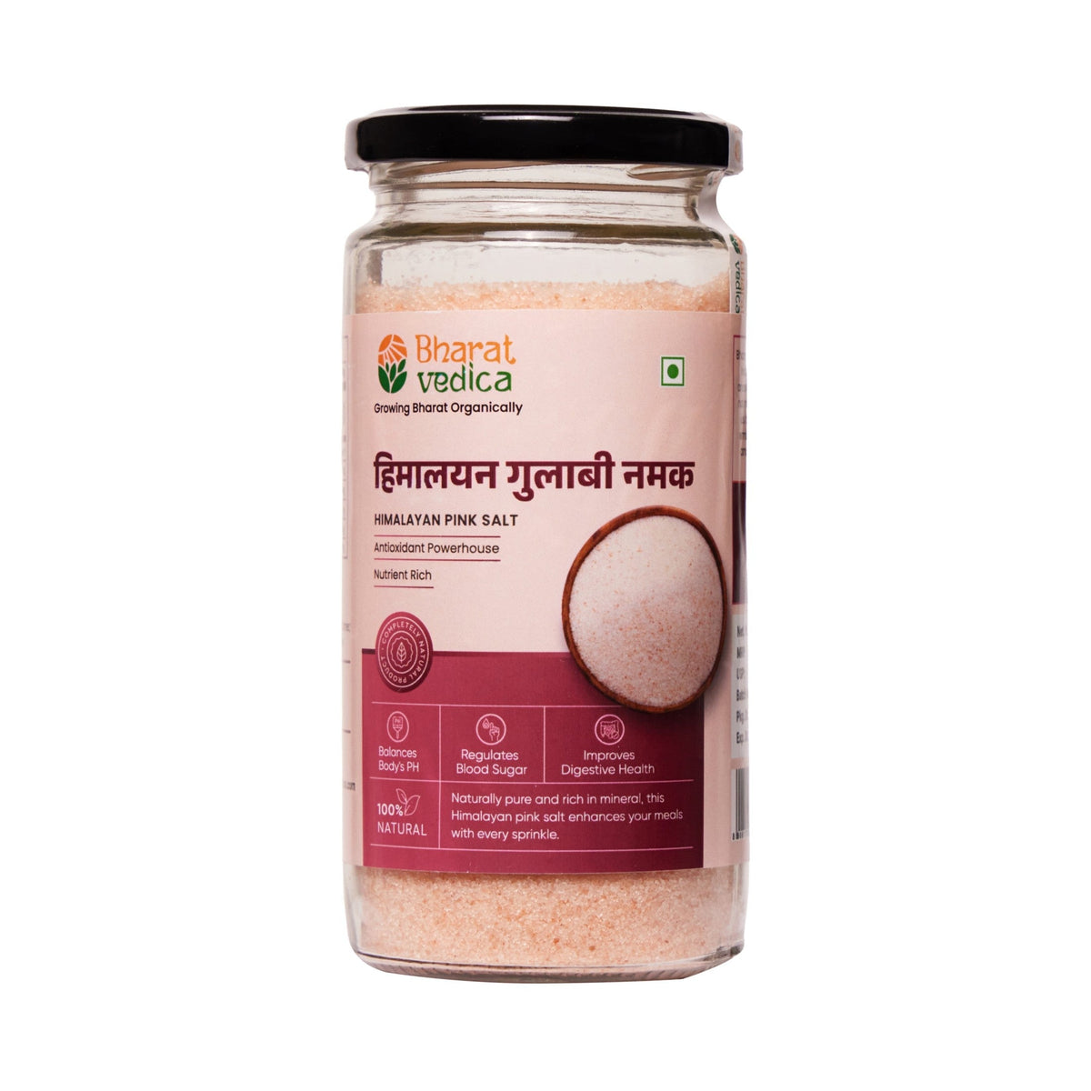 Bharat Vedica Natural Himalayan Pink Salt - Gulaabee Namak - Safuron