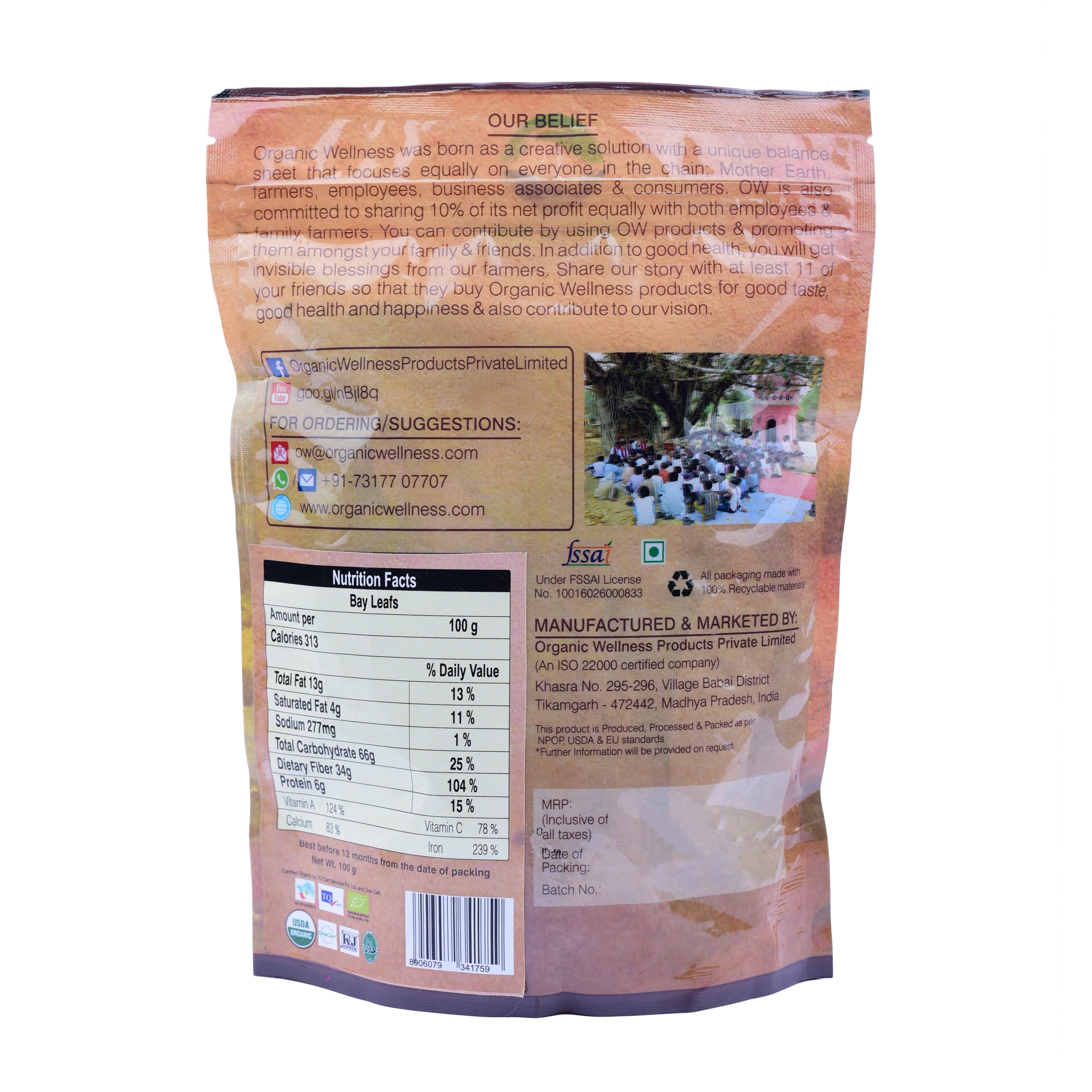 Organic Wellness Bay Leaf Organic Wellness
