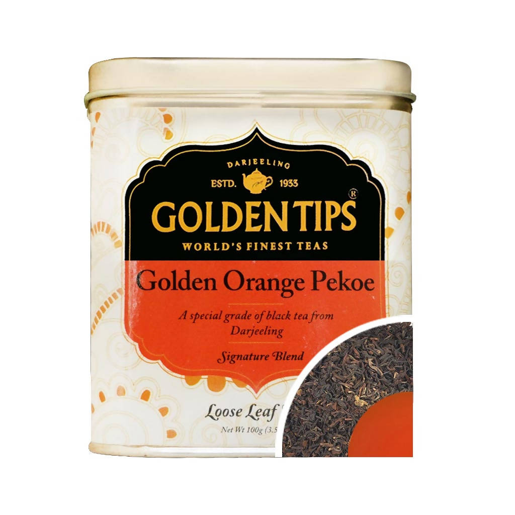 Golden Tips Golden Orange Pekoe Tea - Tin Can - Safuron