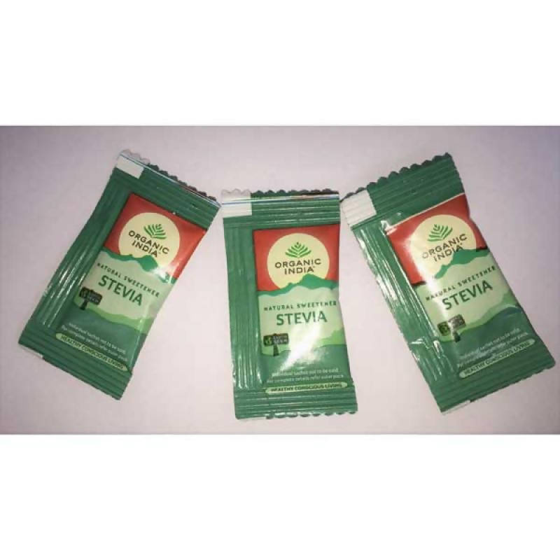 Organic India Natural Sweetener Stevia Sachets Organic India