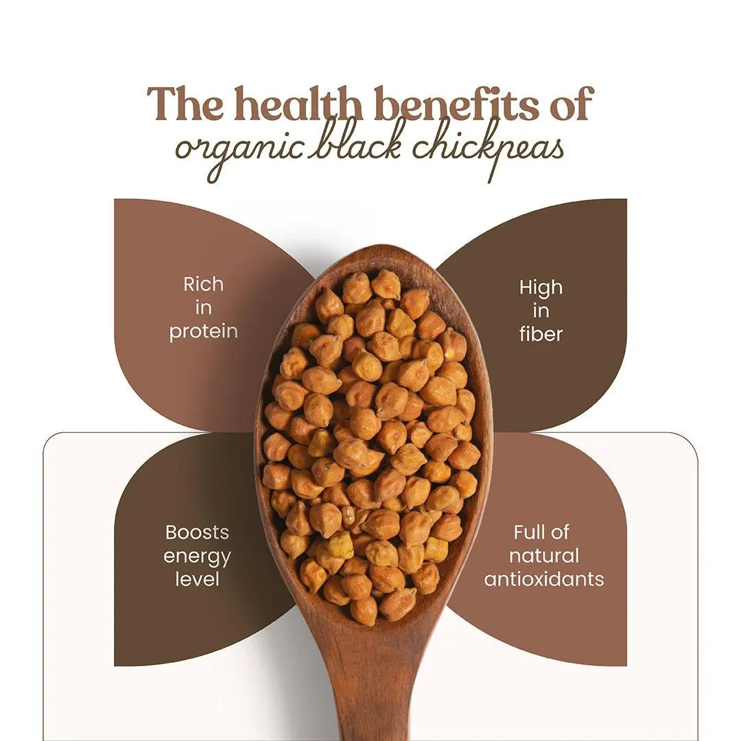 Bharat Vedica Organic Black Chickpeas - Organic Black Chana Bharat Vedica