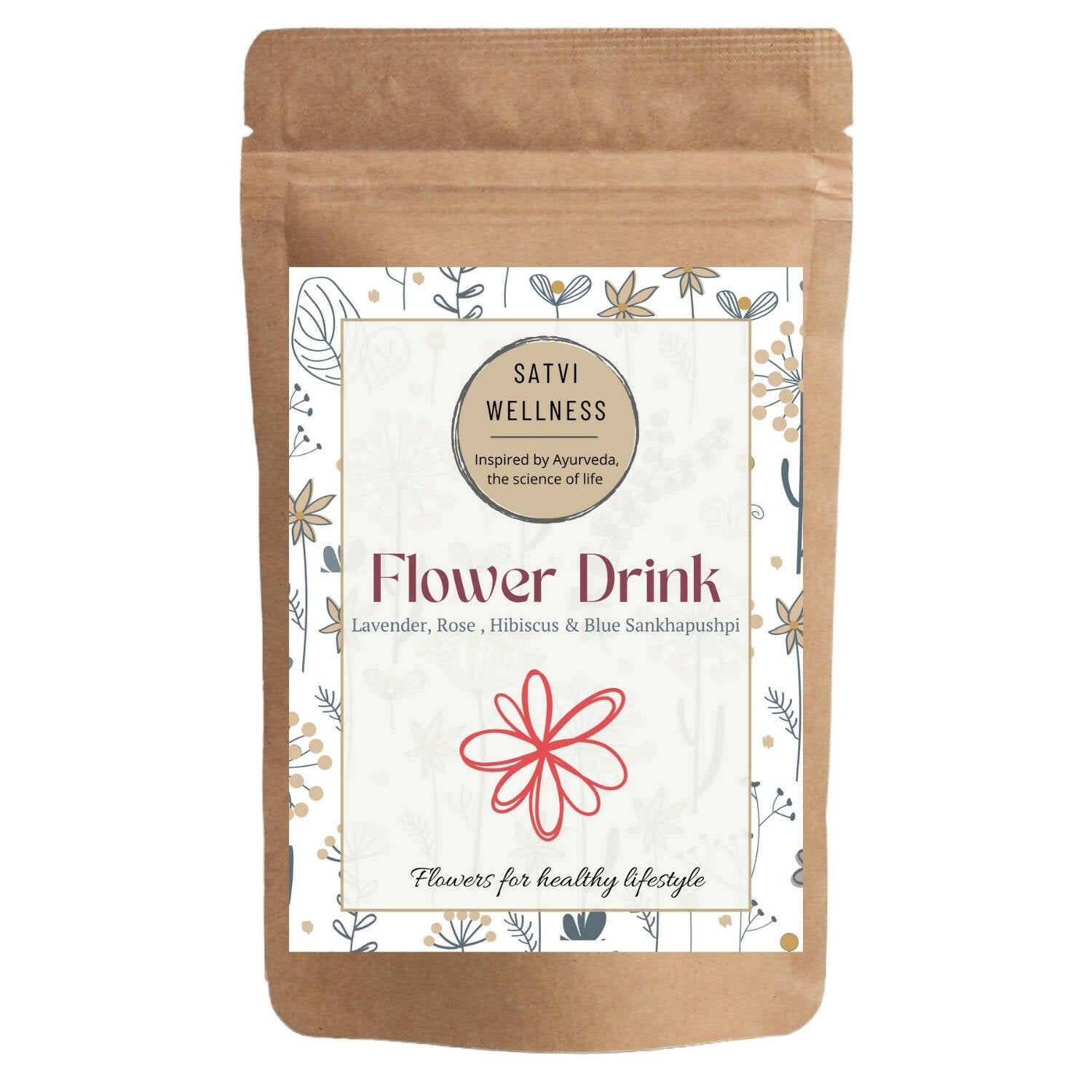 Satvi Wellness Mix Flower Drink | Mixed Flower tea - Safuron