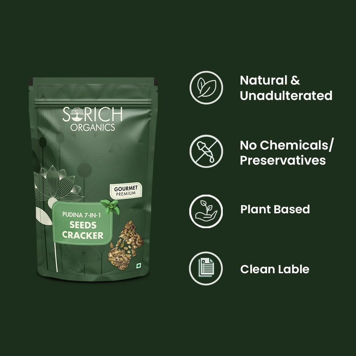 Sorich Organics Pudina 7-in-1 Seeds Cracker Sorich