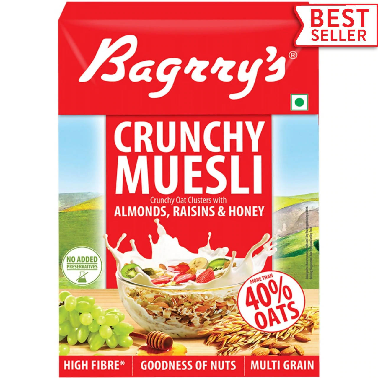 Bagrry's Crunchy Muesli - Almonds, Raisins & Honey - Safuron