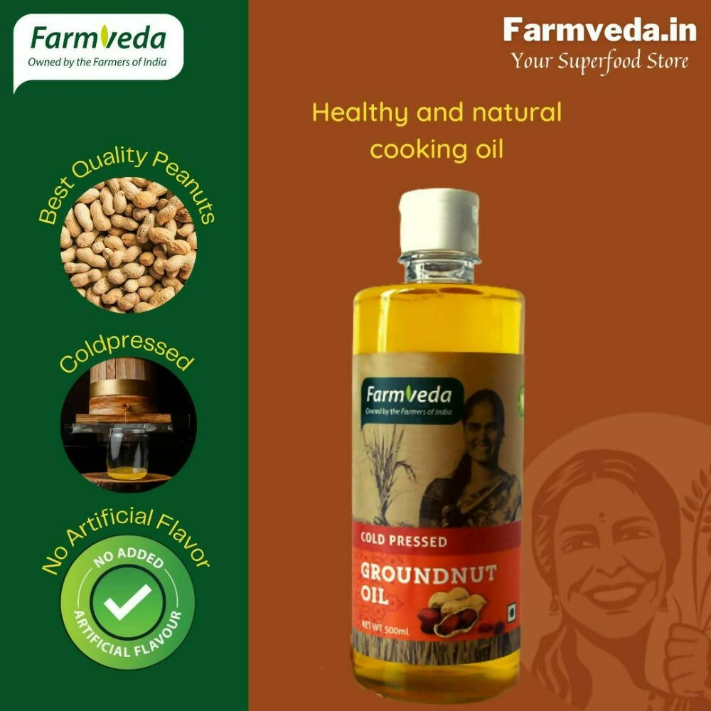 Farmveda Cold Pressed Groundnut Oil Farmveda