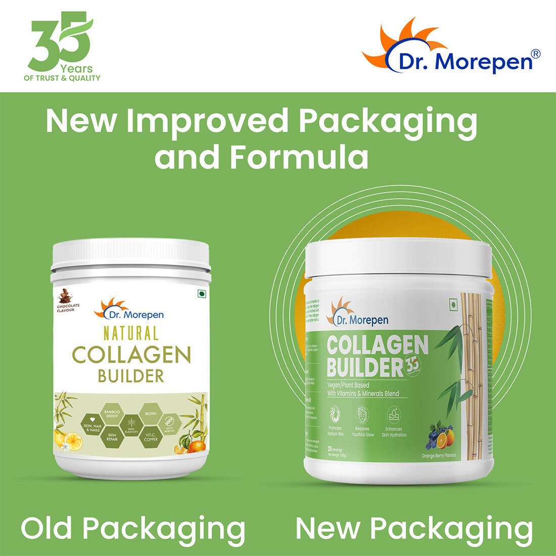 Dr. Morepen Natural Collagen Builder - Orange Berry Flavour Dr. Morepen