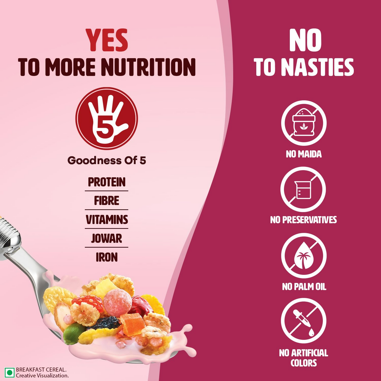 Saffola Muesli Fruit & Nut Berry Crunch with Flavour Pops Saffola