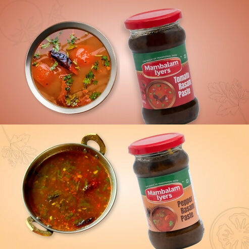 Mambalam Iyers Tomato Rasam & Pepper Rasam Paste Combo Mambalam Iyers