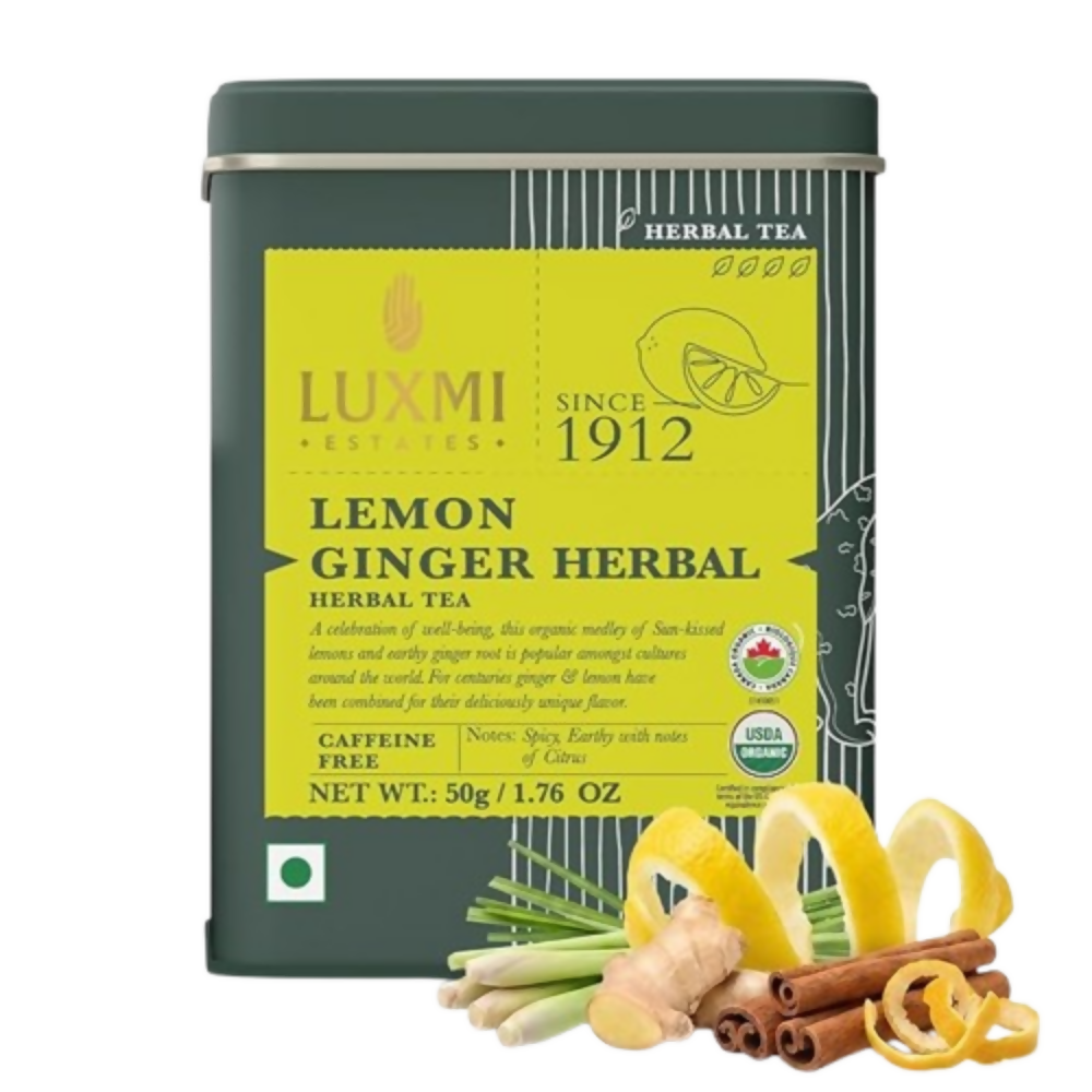 Luxmi Estates Lemon Ginger Herbal Tea - Dista