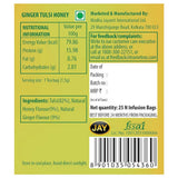 TE-A-ME Charge Ginger Tulsi Honey Herbal Infusion Tea Bags TE-A-ME