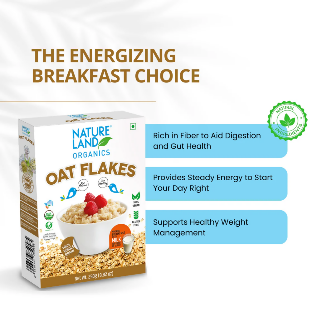 Nature Land Organics Oat Flakes Nature Land Organics