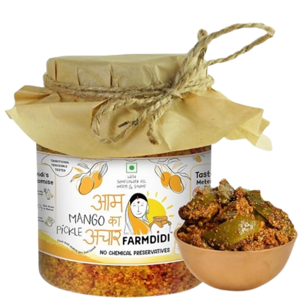 FarmDidi Mango Pickle - Tangy & Salty - Safuron