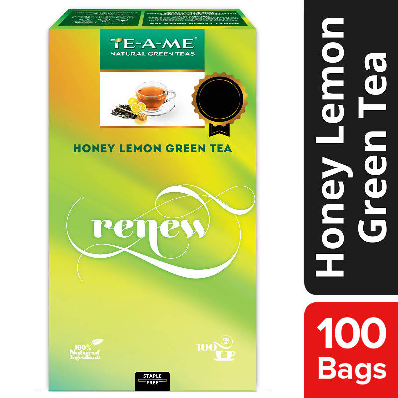 Teame Honey Lemon Green Tea Renew Tea Bags - Safuron