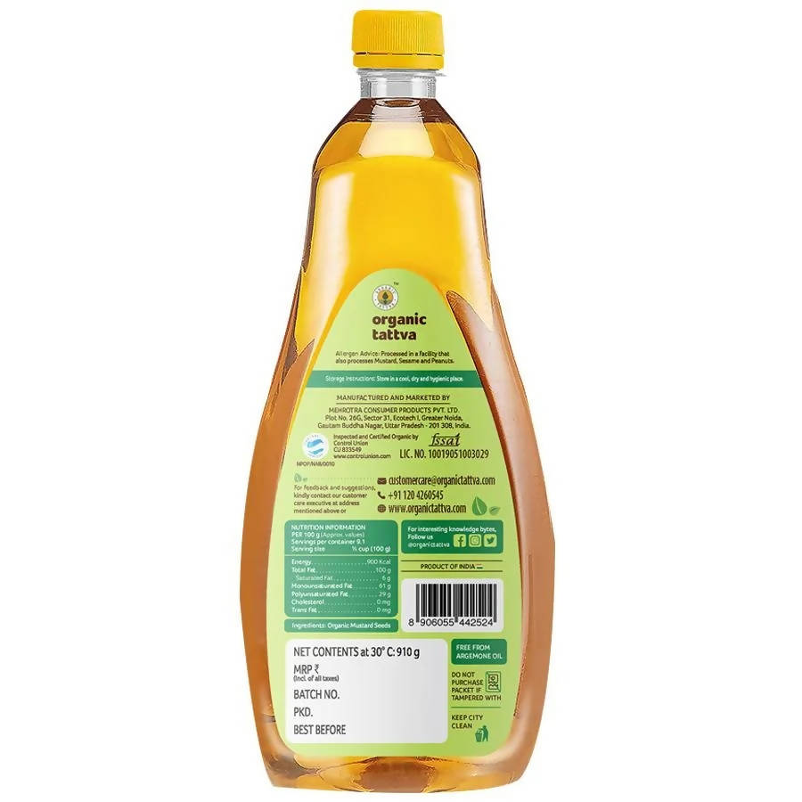 Organic Tattva Mustard Oil Organic Tattva