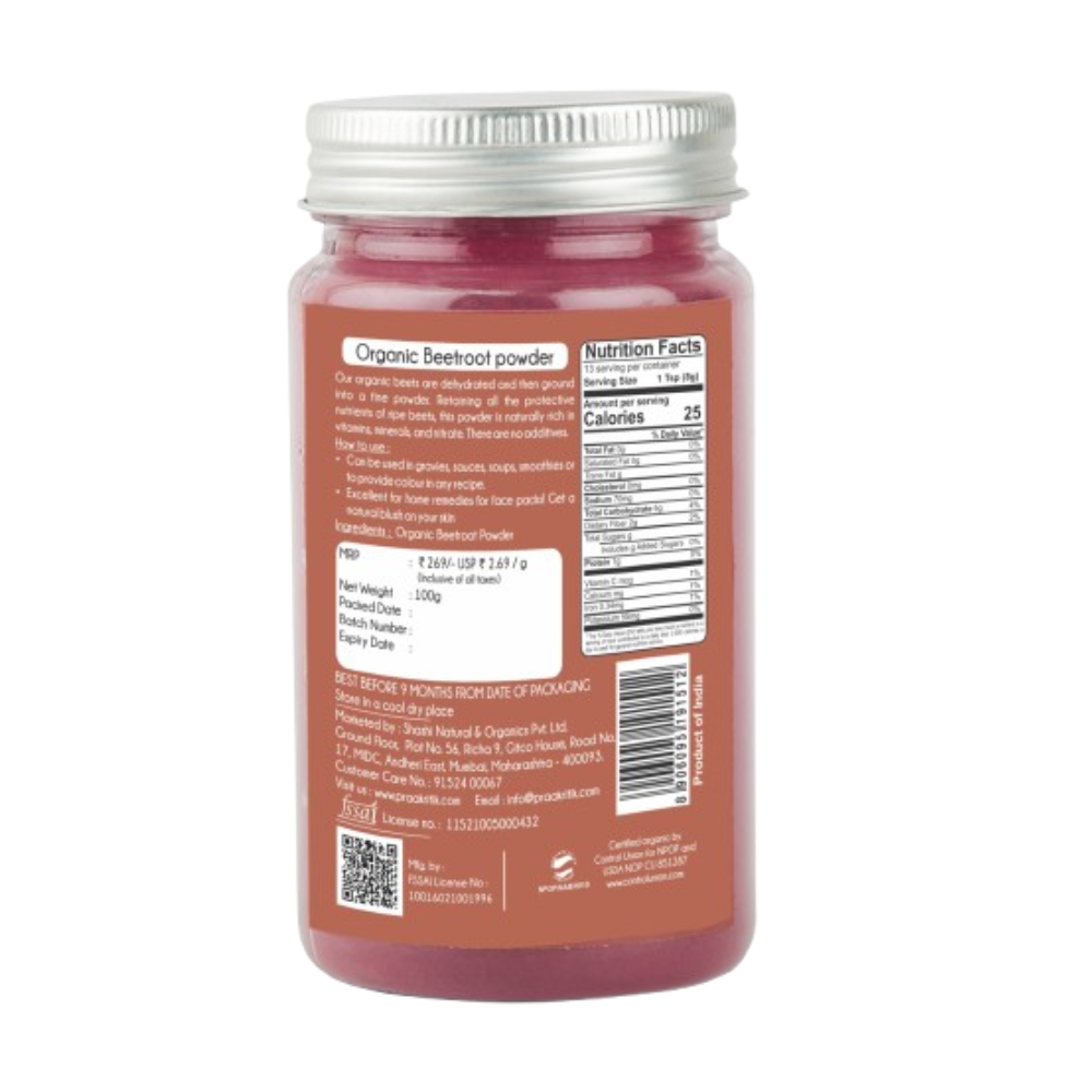 Praakritik Organic Beet Root Powder Praakritik