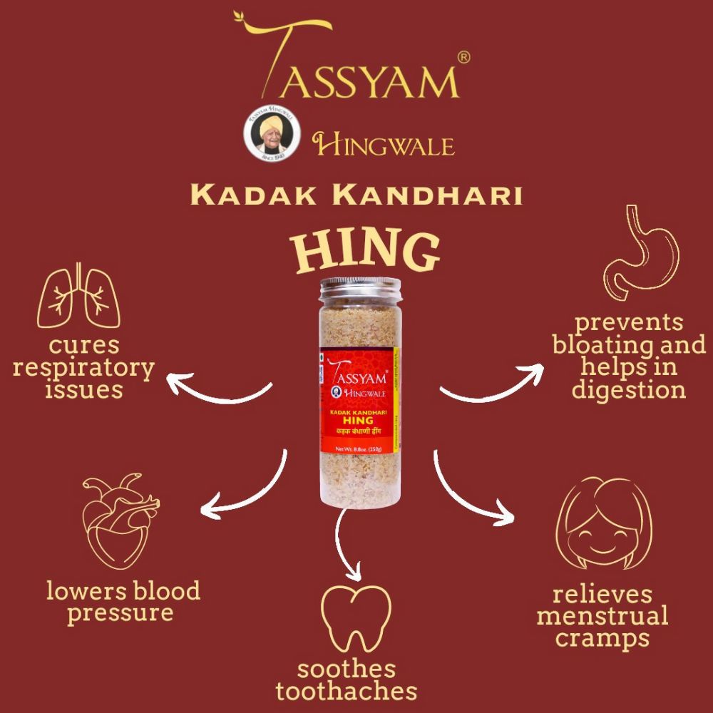 Tassyam Organics Kadak Kandhari Hing Tassyam Organics