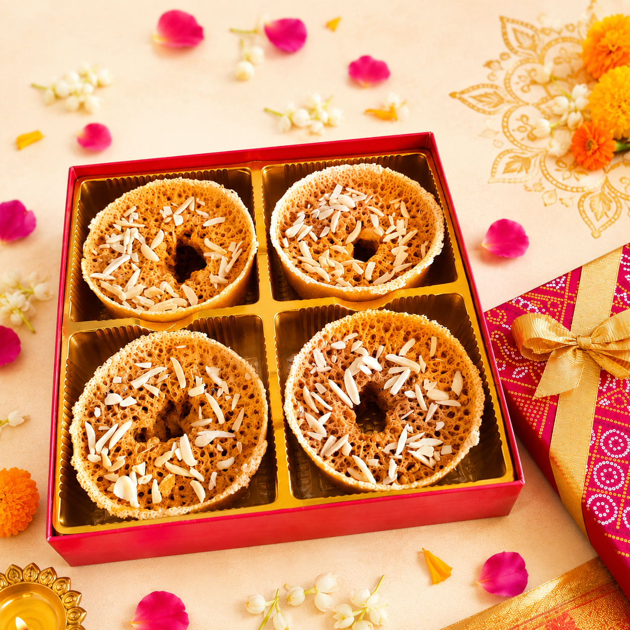 SweeDesi Royal Ghewar Hamper - Dista