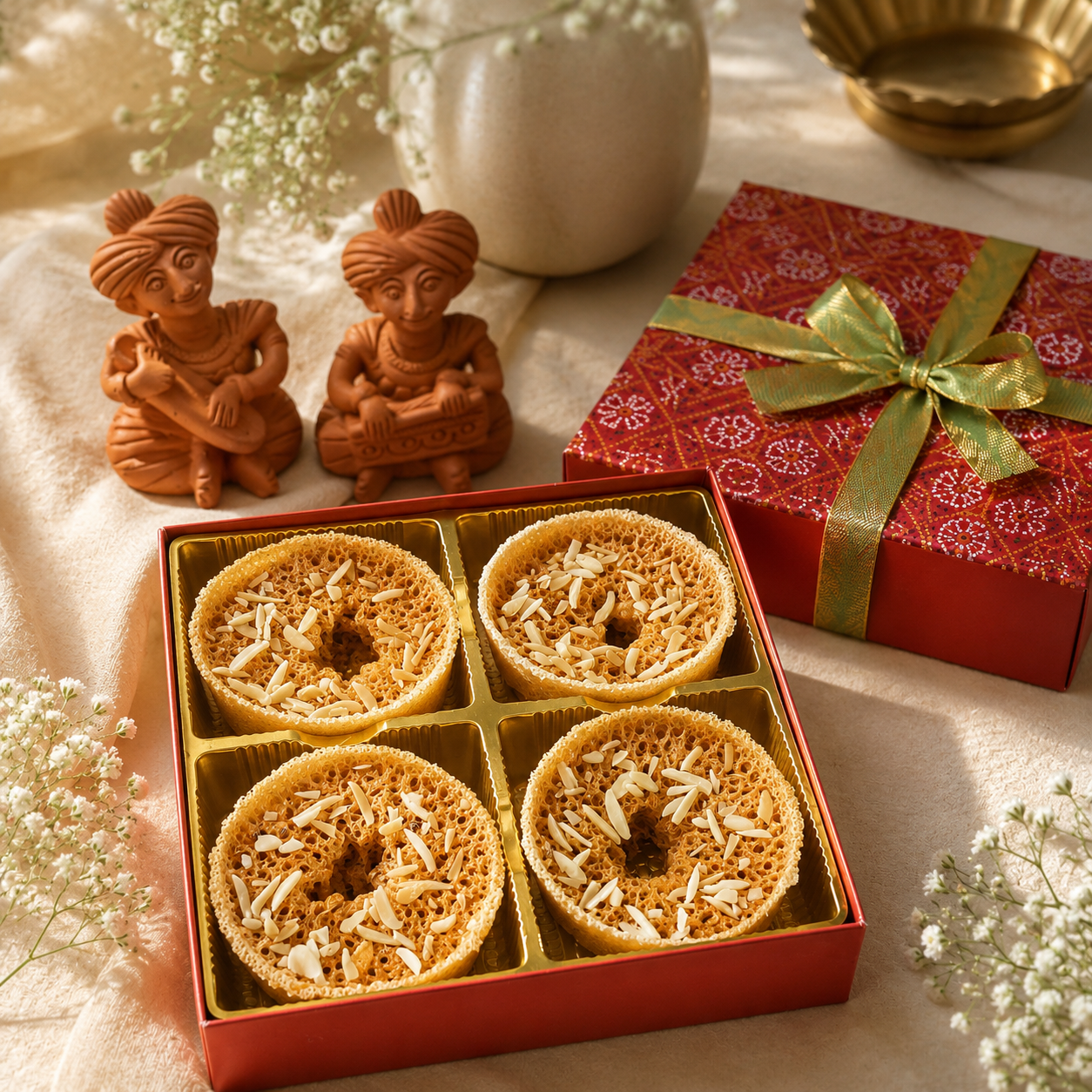 SweeDesi Royal Ghewar Hamper SweeDesi