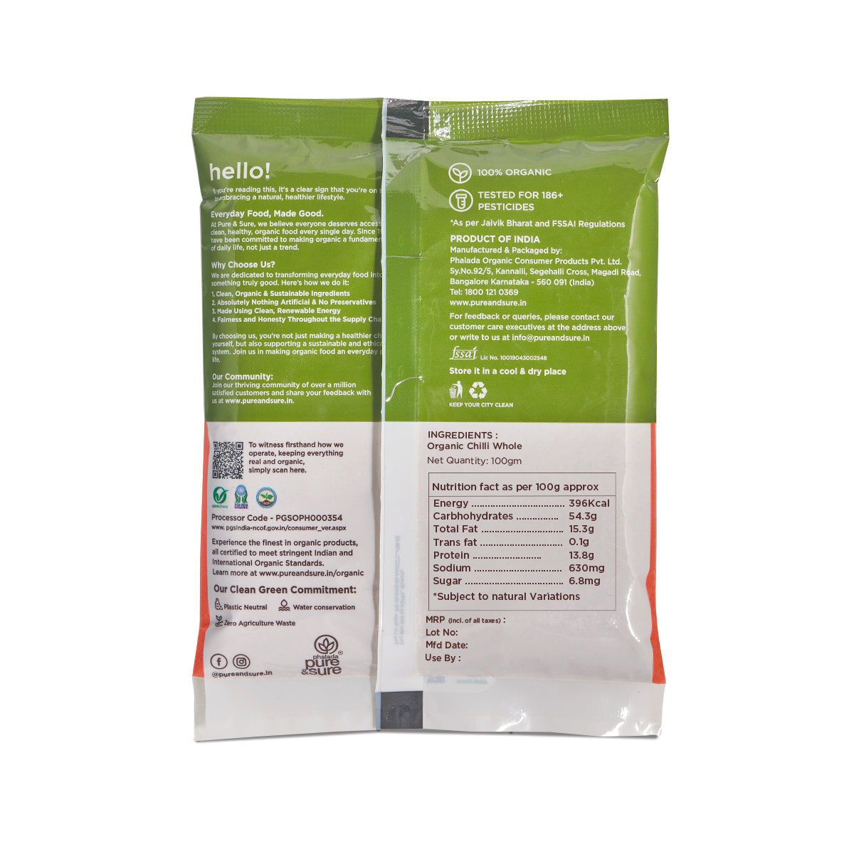 Pure & Sure Organic Chilly Powder Pure & Sure