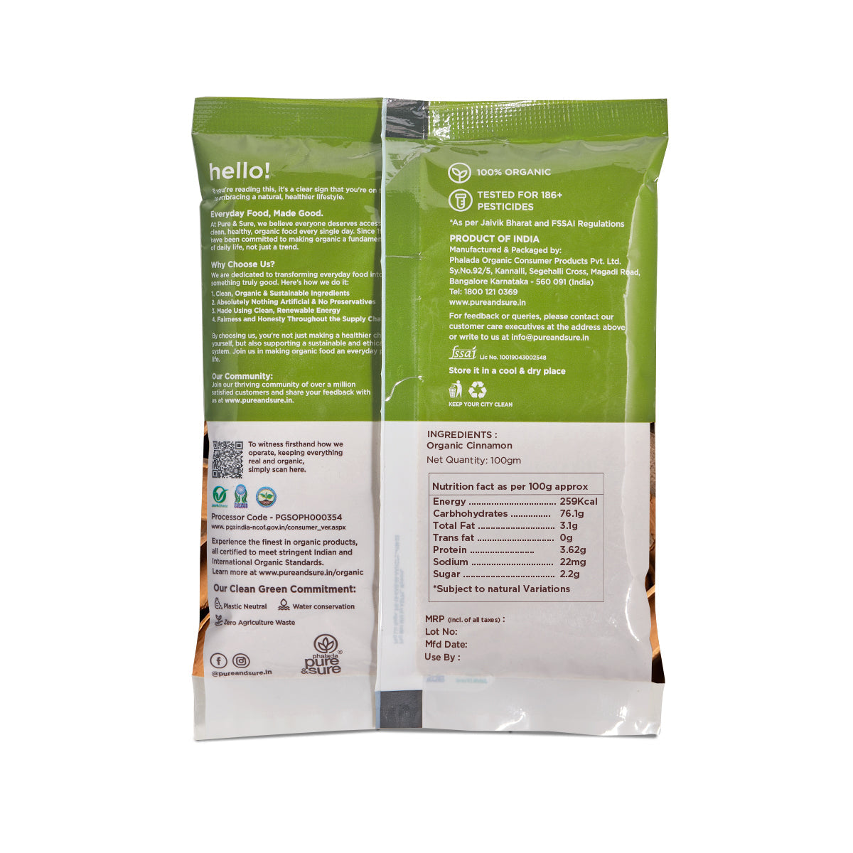 Pure & Sure Organic Cinnamon Bark Pure & Sure