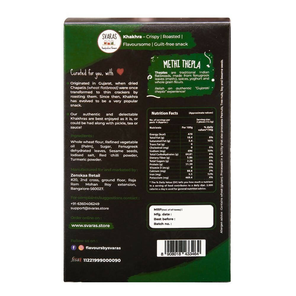 Svaras Methi Thepla Khakhra Svaras