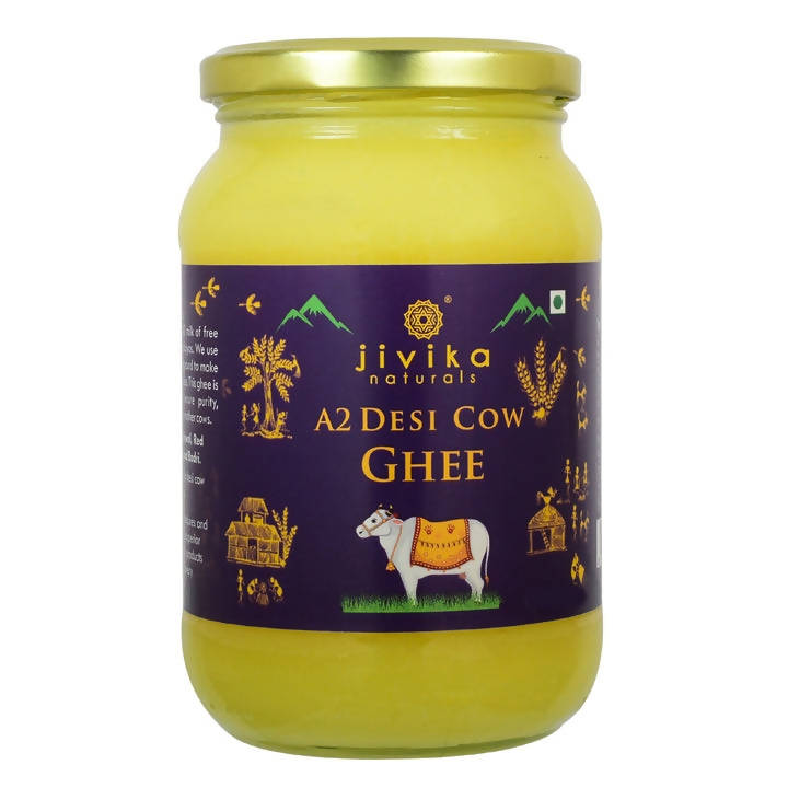Jivika Naturals A2 Desi Cow Ghee | 100% Desi Gir Cow Ghee | A2 Milk Certified Ghee Jivika Naturals