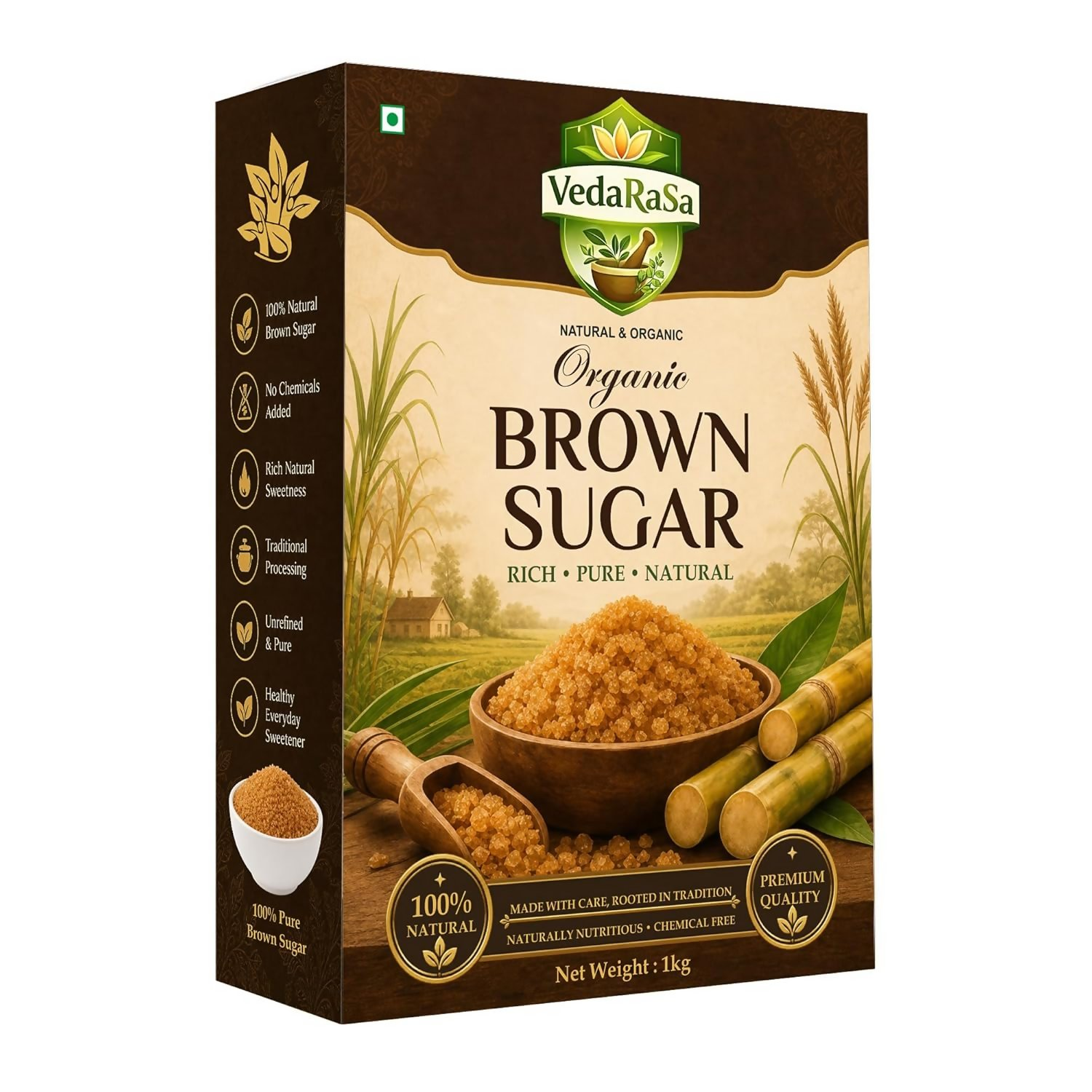 VedaRasa Natural Brown Sugar - Dista