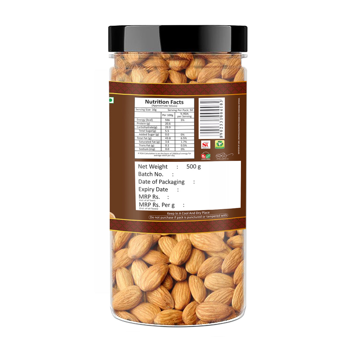Yum Yum California Almonds Jar Yum Yum