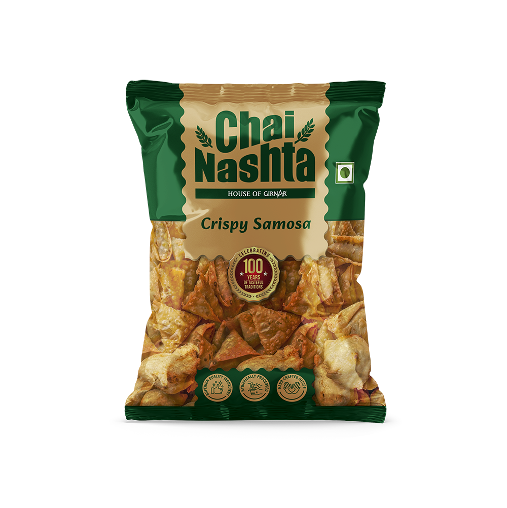 Girnar Chai Nashta - Crispy Samosa - Safuron