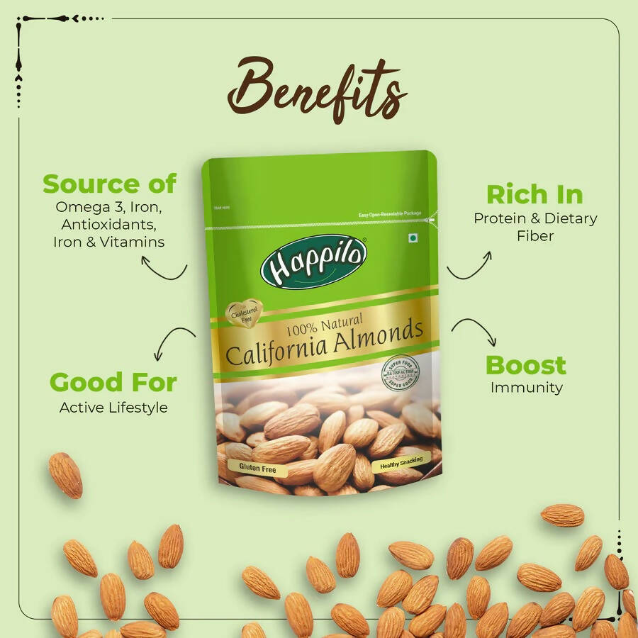Happilo Premium Dry Fruits Combo (Californian Almonds, Prunes, Cranberries) Happilo