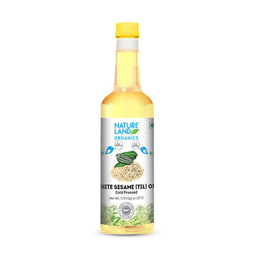 Nature Land Organics White Sesame (Til) Oil Cold Pressed - Safuron