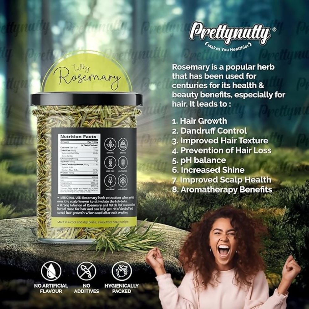 Pretty Nutty 100% Natural Rosemary Dried Leaves Pretty Nutty