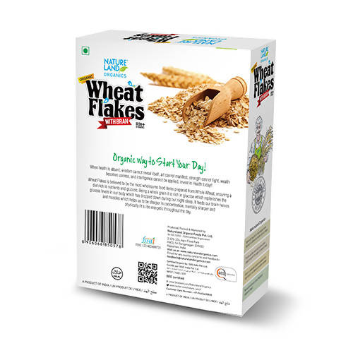 Nature Land Organics Wheat Flakes Nature Land Organics