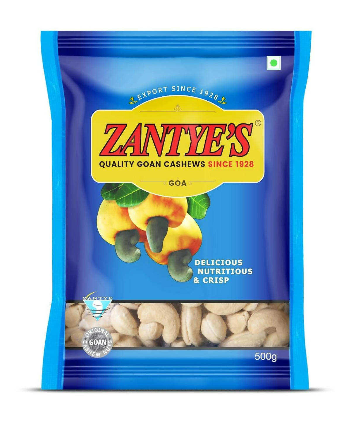 Zantye's Goan Cashew W320 Premium Kaju - Safuron