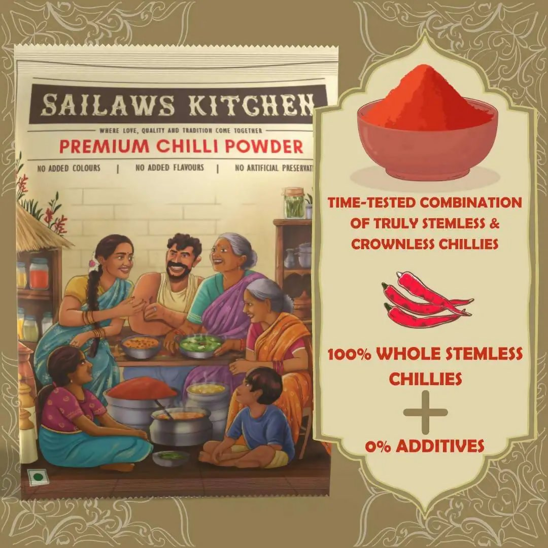 Sailaws Kitchen Premium Chilli Powder (Karam Powder) Sailaws Kitchen