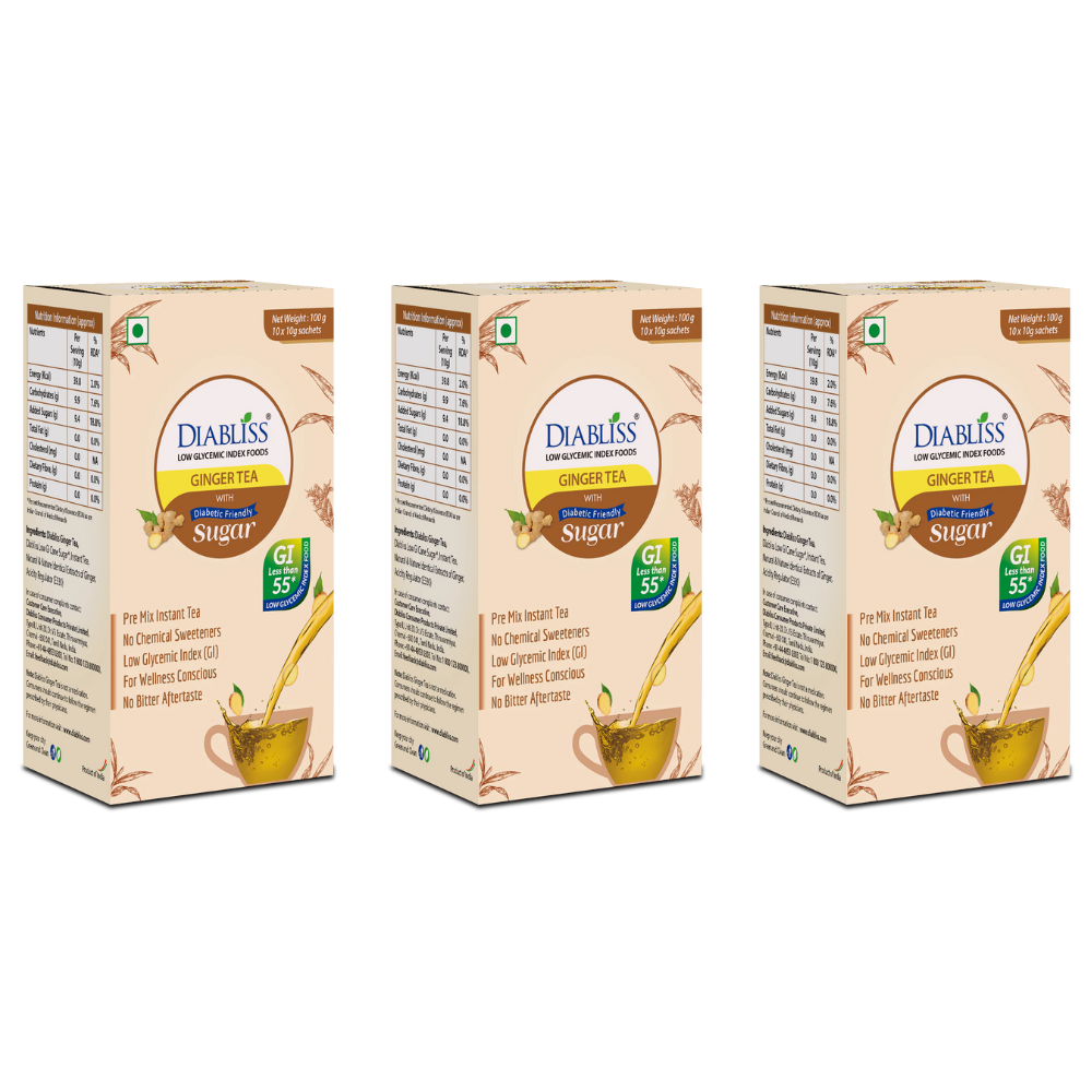 Diabliss Ginger Tea Sachets With Diabetic Friendly Sugar - Safuron