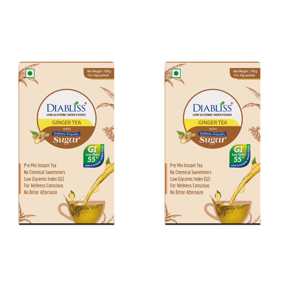 Diabliss Ginger Tea Sachets With Diabetic Friendly Sugar - Safuron